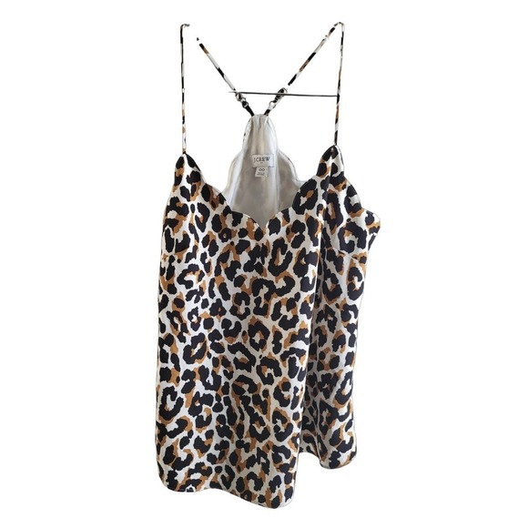 J. Crew Animal Print Layering Fall Tank Animal Print Size Tank Camisole 00 - Picture 1 of 6